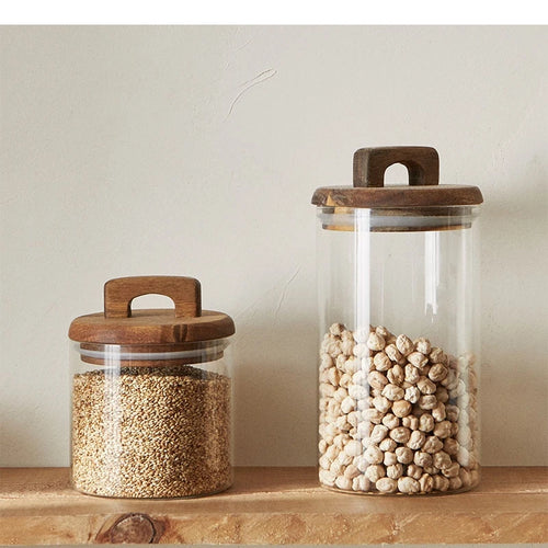 Glass Storage Jar with Modern swist