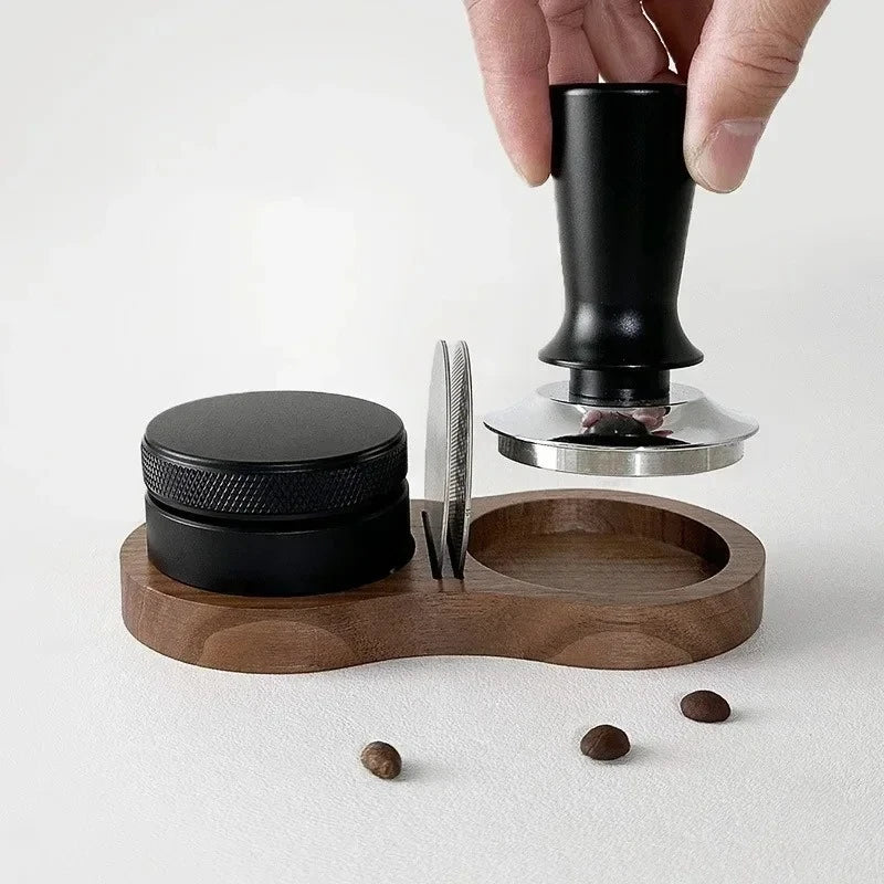 Small wooden coffee station