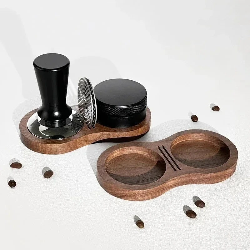 Small wooden coffee station