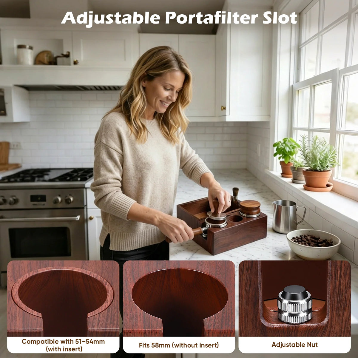 Wooden coffee station