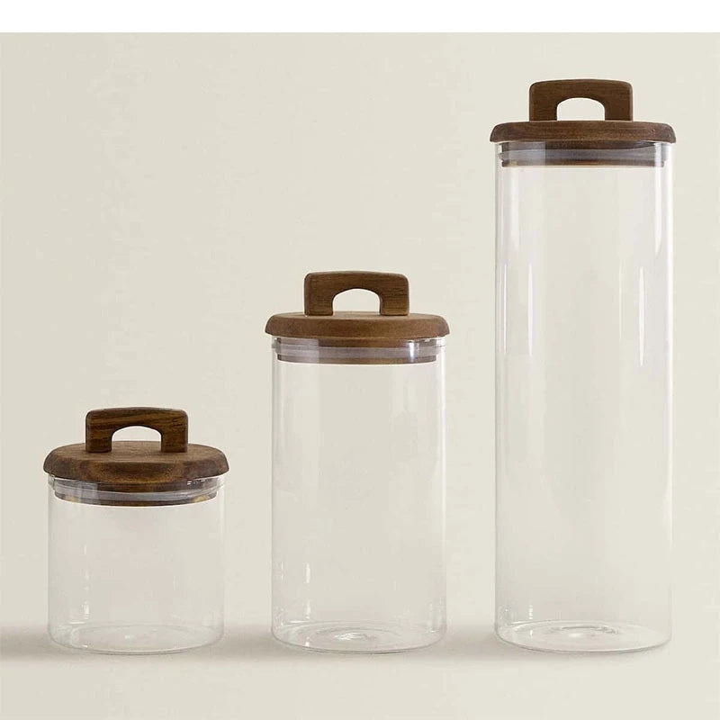 Glass Storage Jar with Modern swist