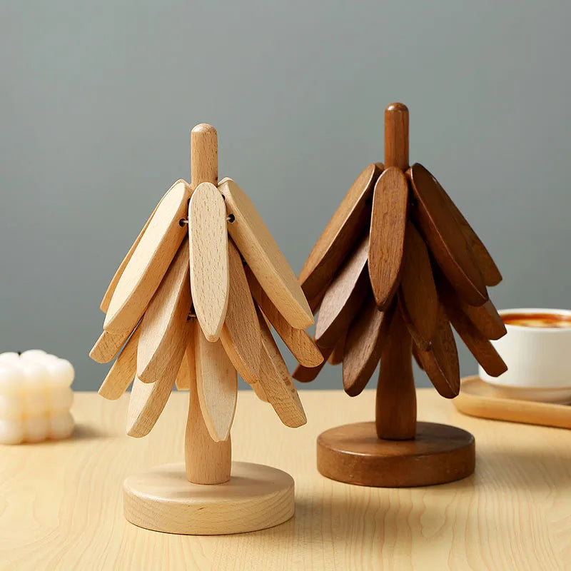 Wooden table coasters.
