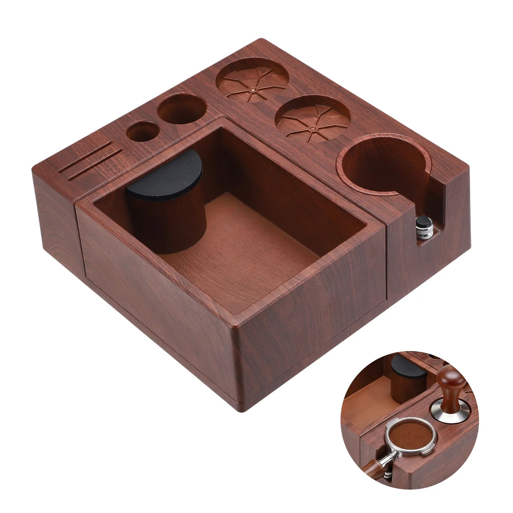 Wooden coffee station