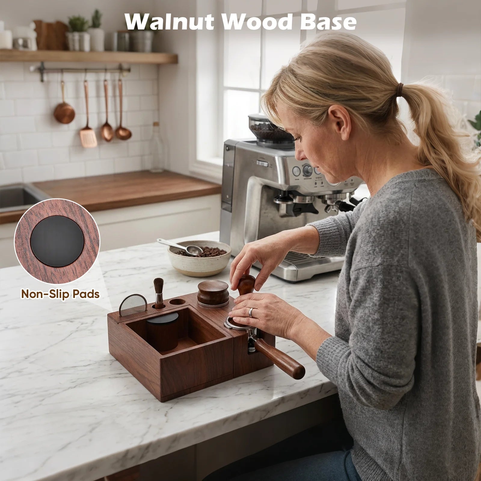 Wooden coffee station